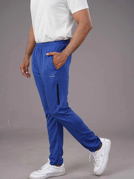 Image of Melange Lower - Royal Blue Bottom Wear - 4