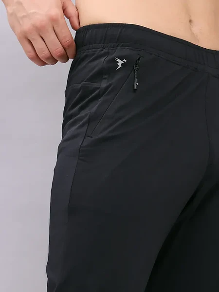 Image of TechnoSport Men's Solid Relax Fit Trackpants with ELASTO PLUS - 4