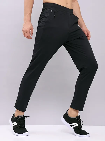 Image of TechnoSport Men's Solid Relax Fit Trackpants with ELASTO PLUS - 5