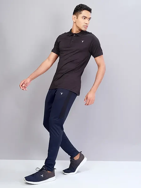 Men's Solid Slim Fit Trackpants with Techno Dry