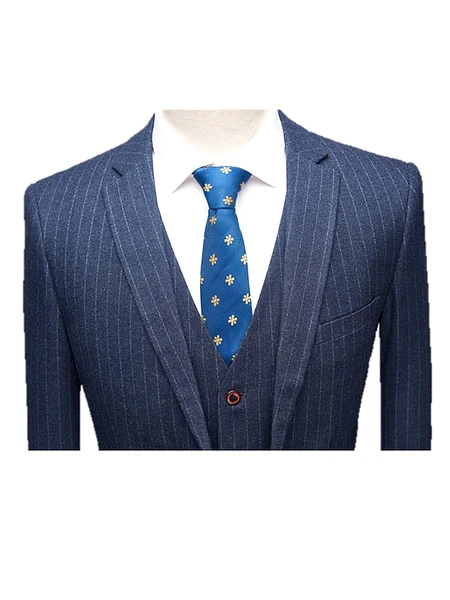 Image of Customized Wedding  Blazer  3 Piece Suit Slim Fit - 2