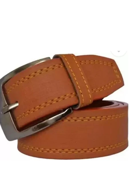 Image of Tan Synthetic Belt and  Wallet Combo Offer - 2