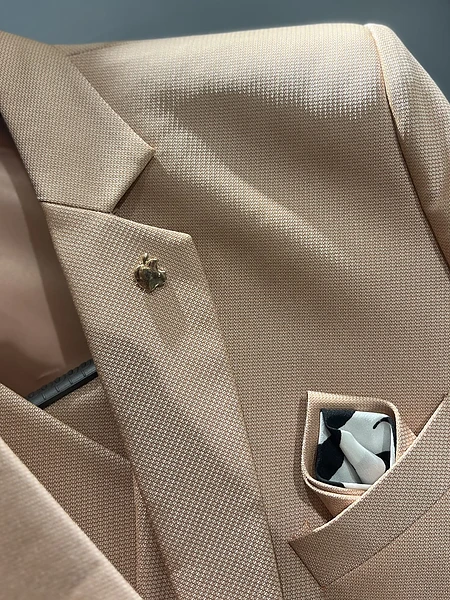 Image of THREE PIECE SUIT(HALF-PEACH) - 4