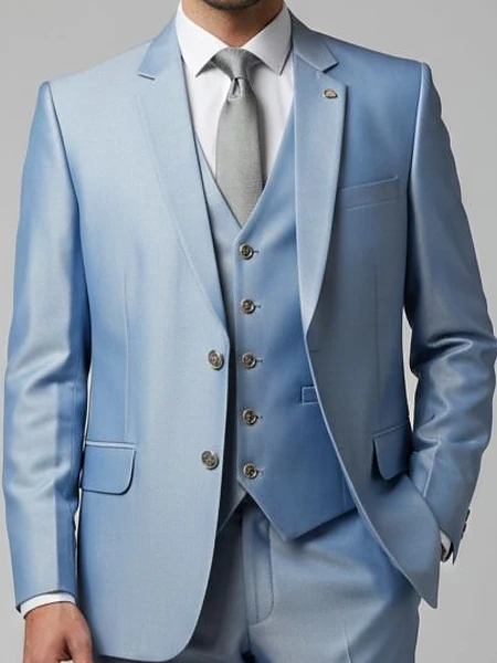 Image of SKY BLUE BLAZER - 3