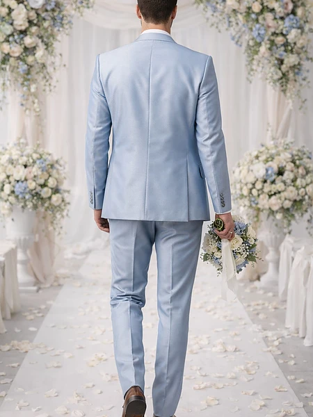 Image of SKY BLUE BLAZER - 2