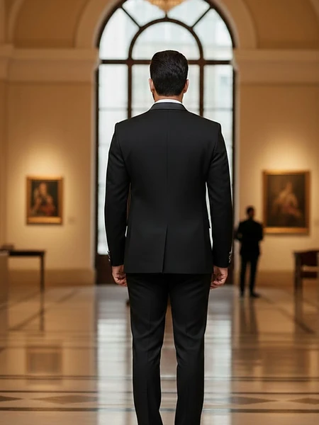 Image of Black Luxury Designer Suit - 3