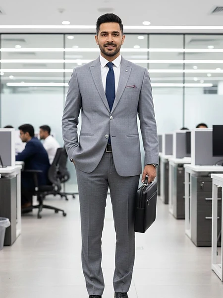 Elegant Light Grey Blazer