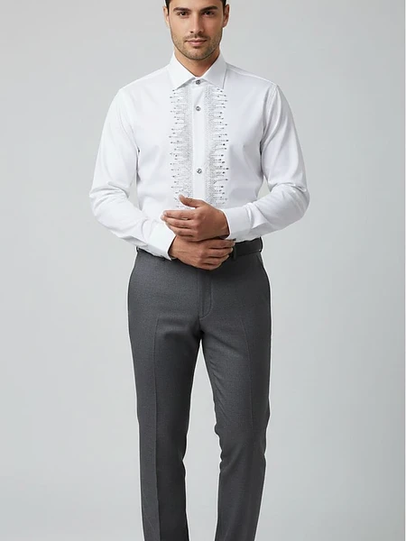 White Designer Shirt