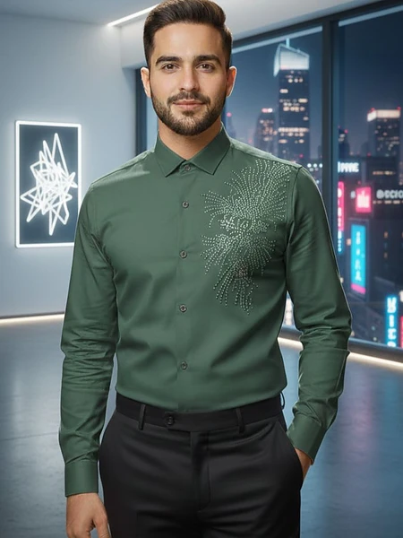 Classic Green Elegant shirt