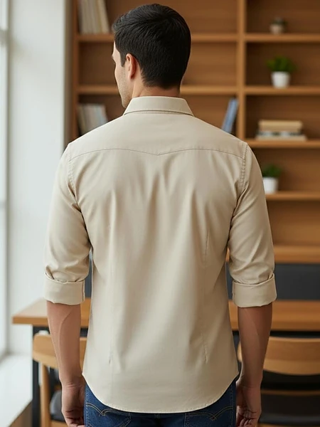 Image of Men’s Classic Beige Shirt - 2