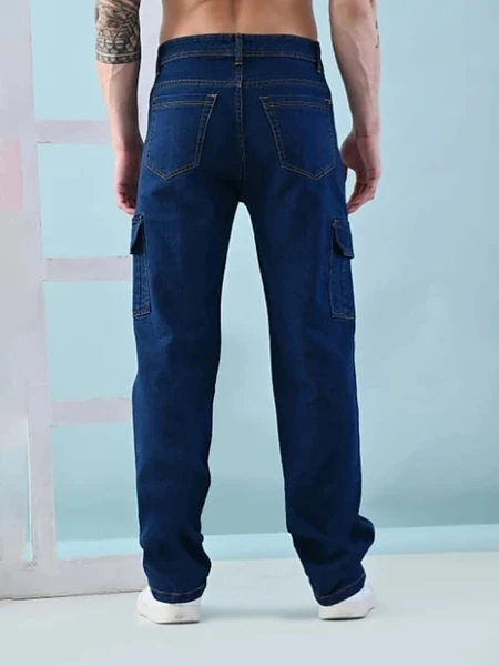 Image of CARGO BAGGY(DARK BLUE) - 3