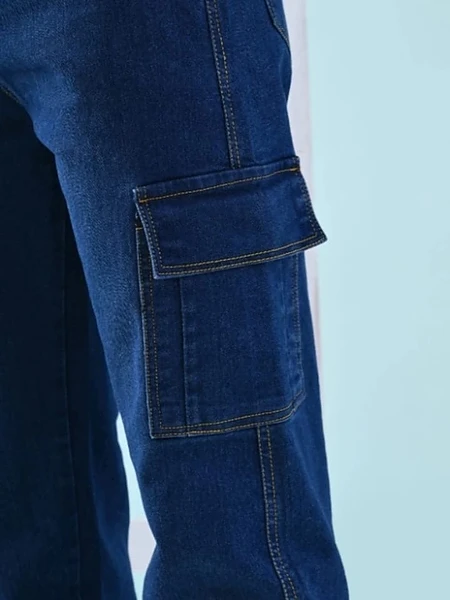 Image of CARGO BAGGY(DARK BLUE) - 2