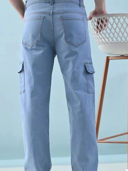 Image of CARGO BAGGY(ICE BLUE) - 3