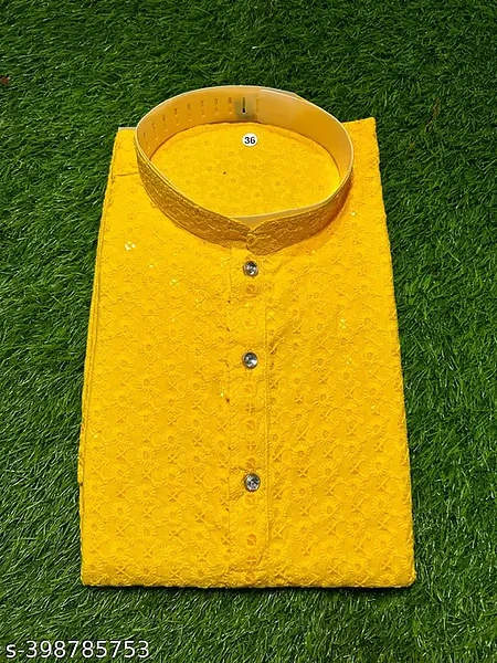 Image of CHIKANKARI MENS (ONLY KURTA) - 2