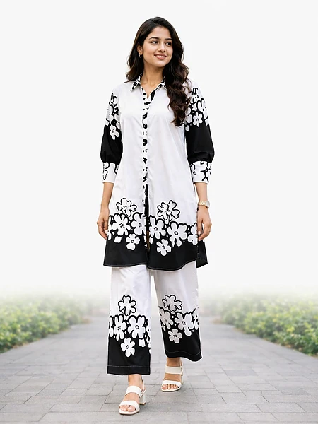 Image of Women s Premium Floral Co Ord Set 2 Pieces - 3
