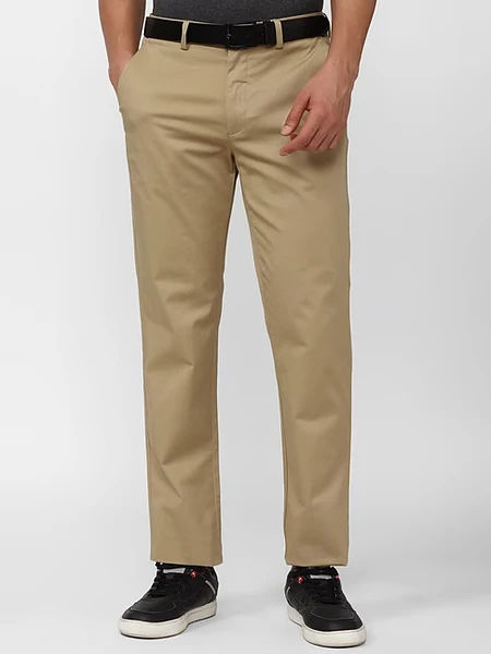 Peter England Super Slim Fit Casual Trousers